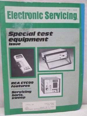 Electronic Servicing Magazine November 1979 Special Test Equipment Issue