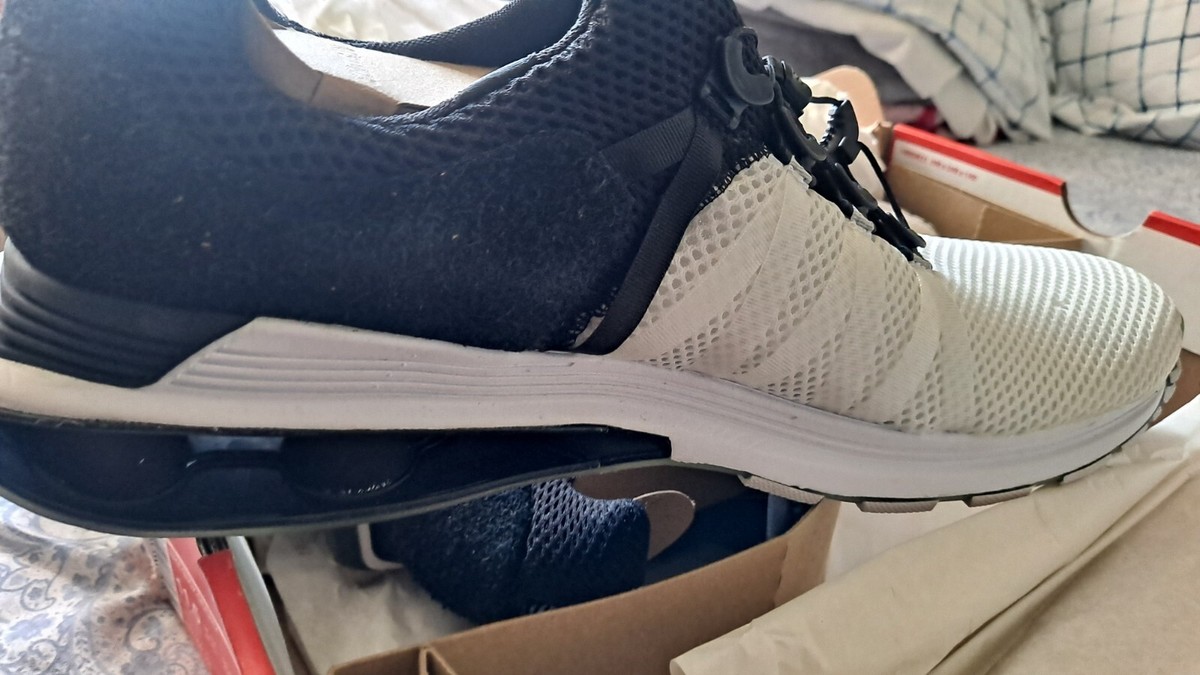 Nike SHOX Gravity Running Shoes Sneakers AR1999 101 Men\'s Size 11.5 NIKE SHOX GRAVITY TURBO NZ WHITE-BLACK-WHITE SZ 11.5 [AR1999  main image 2