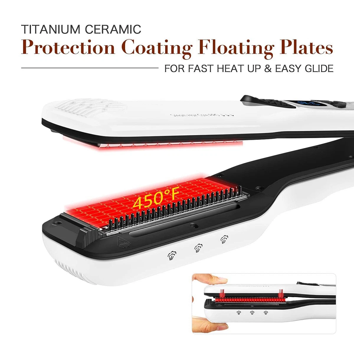 Hot iron top comb hair