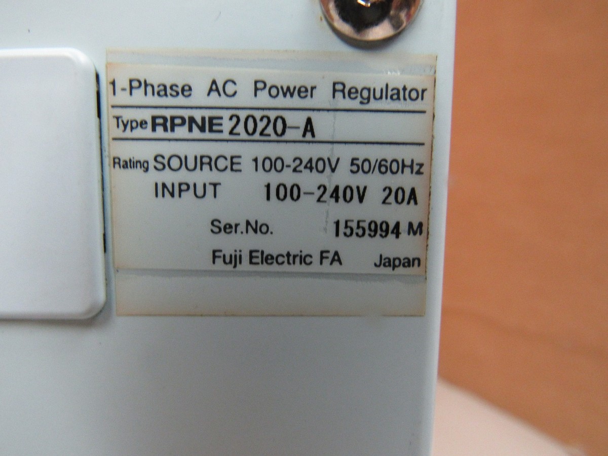 FUJI AC POWER REGULATOR RPNE 2020-A RPNE2020A SER APR-N 1PH 240V
