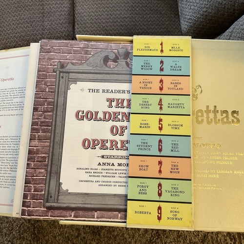 Vintage Record Set TREASURY OF GREAT OPERETTAS 9 records +1 extra W/box & BOOK - Picture 6 of 7