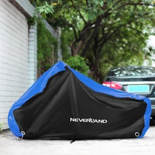 Motorcycle Cover Waterproof Heavy Duty for Winter Outside Storage L Snow Rain UV