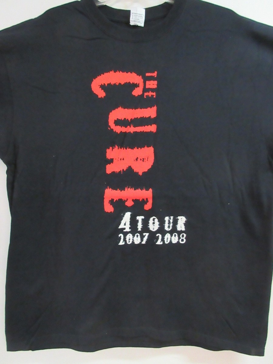 THE CURE OFFICIAL MERCH NA & MEXICO 07-08 BAND CONCERT MUSIC T