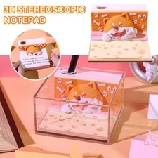 -3D Desk Note Pad   TearAway Calendar Note Cute