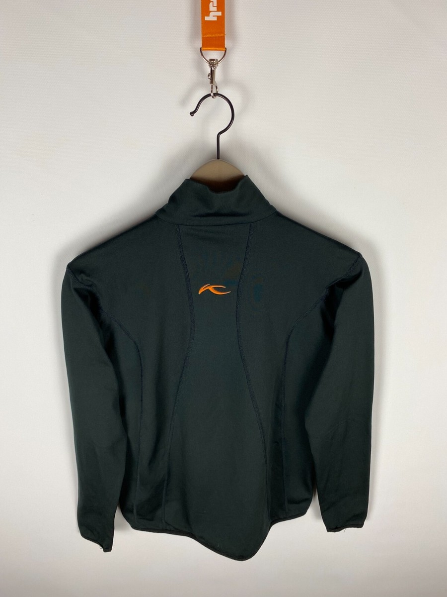 KJUS ジップアップジャケット 48 Kjus Jacket Men 48/S Black 1/4 Zip Neck Golf Long Sleeve