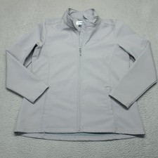 Magellan Jacket Women Xl Gray Outdoor Hiking Polyester Fleece Lined Rn098223