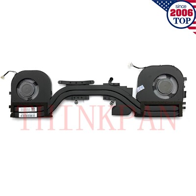 New CPU+GPU Cooling Fan Heatsink for Thinkpad X1 Extreme (P1) 2nd Gen 02XR044