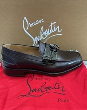 CHRISTIAN LOUBOUTIN scarpe mocassino uomo size Eu 42,5 (insole 27,5 cm)ML02*