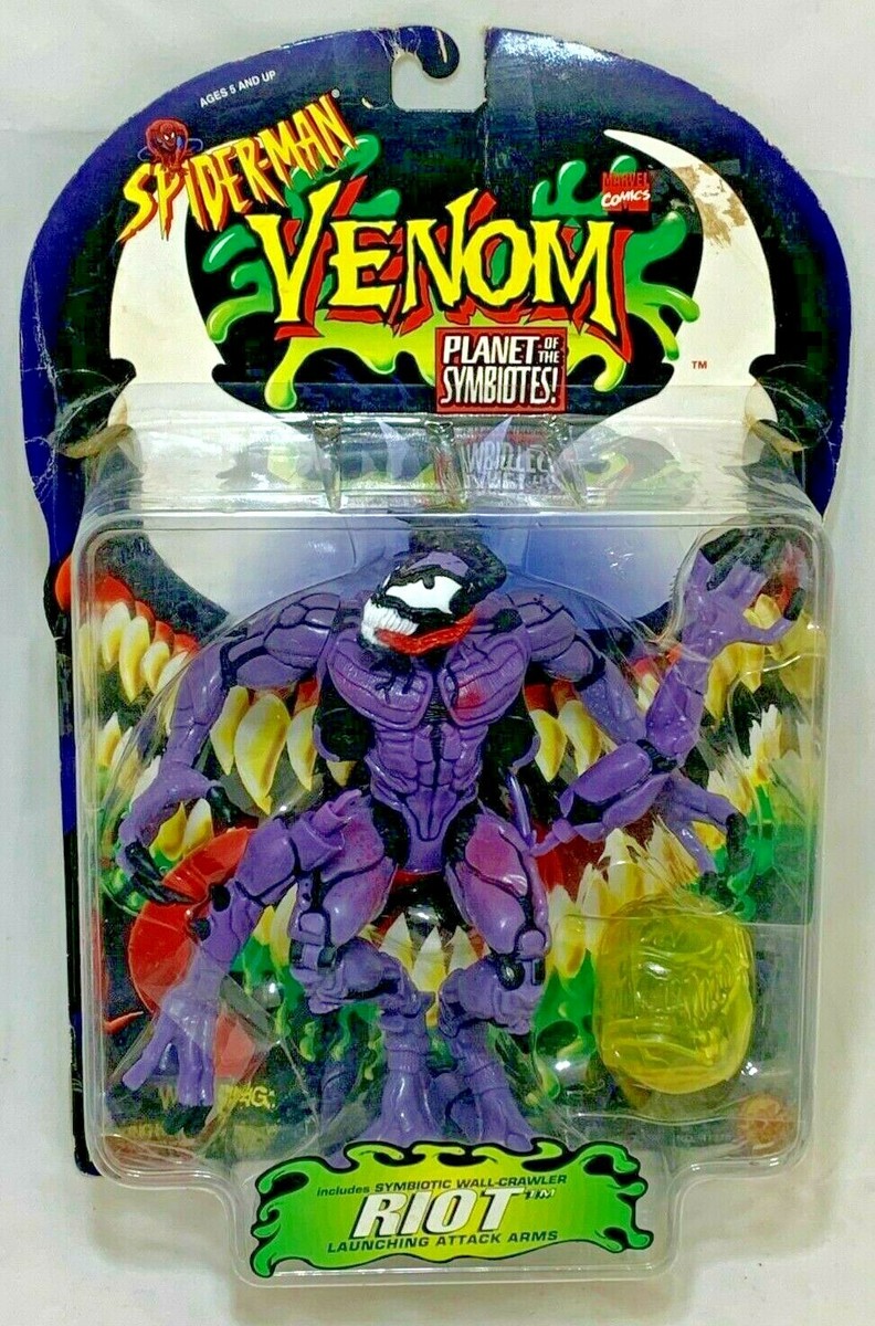 MISP TOYBIZ Marvel SPIDER-MAN VENOM Planet Symbiotes RIOT 9
