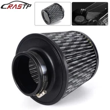 3"/76mm Carbon Fiber High Flow Inlet Cold Air Intake Cone Replacement Dry Air Fi