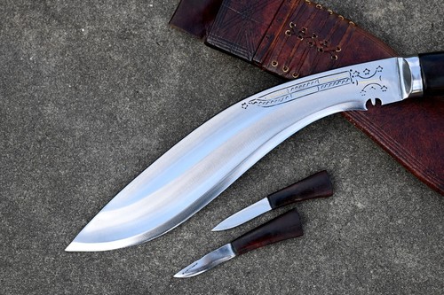 13 Zoll lange Klinge voll Angkhola kukri-khukuri-geschmiedet-Gurkha Messerarbeit - Bild 3 von 10