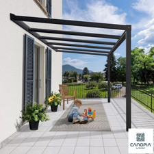 Palram Canopia Stockholm 11Ft 2" X 12Ft 2" (3.4 X 3.7M) Aluminium Patio Cover