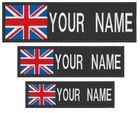 UK Made British Union Jack Custom Patch Various Sizes Hook Backed