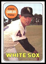 1969 Topps Cisco Carlos # 54 Creased Chicago White Sox 6V