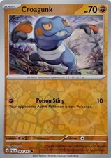 114/193 CROAGUNK REVERSE HOLO PALDEA EVOLVED POKEMON CARD