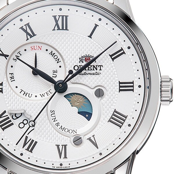 オリエントORIENT SUN & MOON RN-AK0005S Amazon.com: ORIENT Classic Sun & Moon Mechanical Watch RN