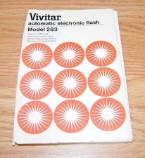 Vivitar Automatic Electronic Flash 283 Owner's Instructional Manual Guide