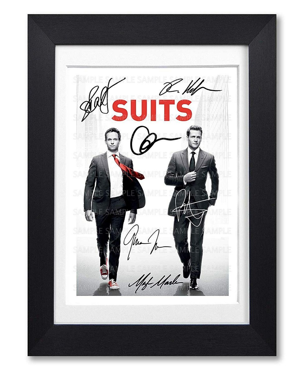 SUITS CAST SIGNED POSTER SERIES SEASON PRINT PHOTO AUTOGRAPH GIFT MEGHAN  MARKLE