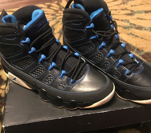 Nike Air Jordan 9 IX Retro Black Bottom Photo Blue Sz 11.5 302370 007 for sale online | eBay