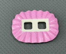 LEGO Minifigure Skirt Ruffled Ballerina Tutu Bright Pink Silver Dots Sugar Ferry