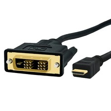 1m mini HDMI C / DVI-D Stecker 18+1 Kabel Adapterkabel Monitor PC High Speed