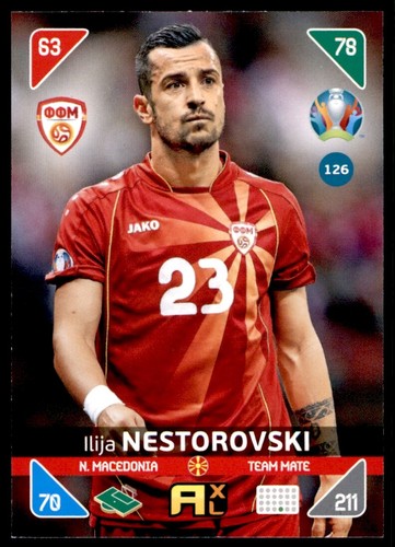 Panini Euro 2020 (2021 Kick Off Ad XL) Ilija Nestorovski North Macedonia No. 126