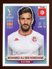 2022 Qatar Fifa World Cup Panini Sticker MOHAMED ALI BEN ROMDHANE Tunisia TUN12