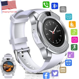 Reloj inteligente con Bluetooth Desbloqueado Cámara Micrófono Altavoz Para  Samsung LG HUAWEI XIAOMI | eBay