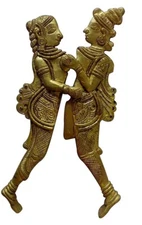 Man Woman Design Nuts Cutter Brass 7.62Cm Diwali Gift Home Kitchen Festive 