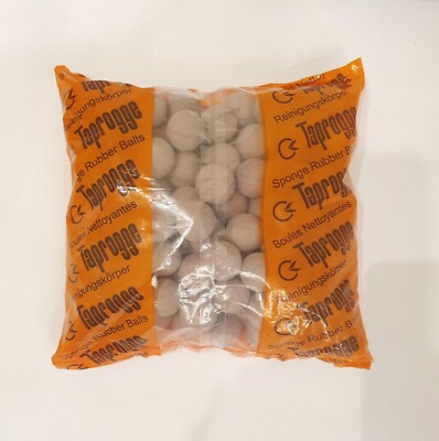 6x TAPROGGE 22-PL150-3 Sponge Rubber Balls Härte 3, Ø22mm Reinigungskugel 121113