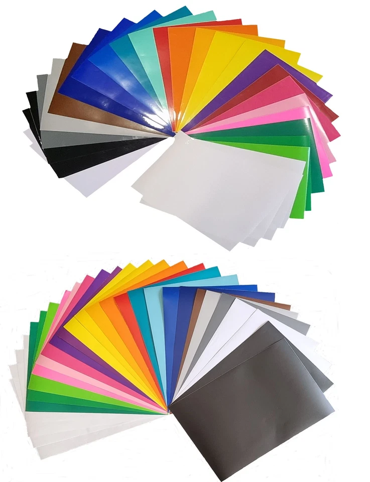 NEOXXIM Plotterfolie Plotter Folie SET A4 21 x 30 cm matt / glanz glänzend Bögen Muster