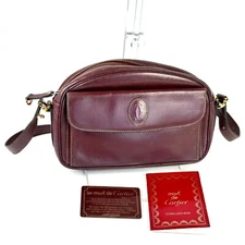 Cartier Shoulder Bag Authentic #33