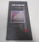 Myer City Store Guide - 8 Panel Brochure - Bourke and Lonsdale Streets - 1980s