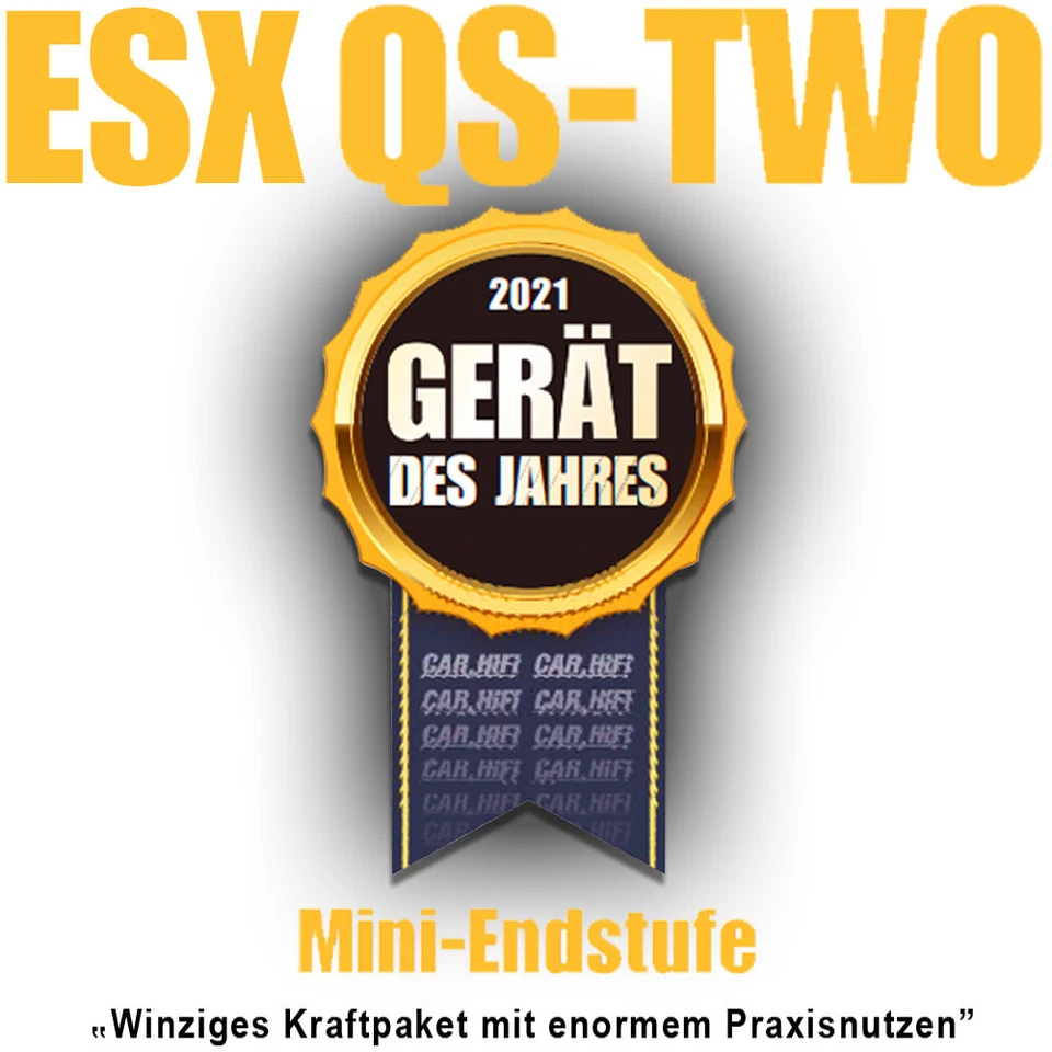 ESX QUANTUM QS-TWO 2-Kanal Class D Mini Verstärker 2-CH AMP Digital Endstufe - Bild 2 von 4