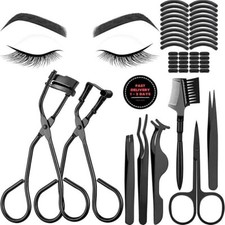 Juego de 48 herramientas de maquillaje para rizar pesta as, incluye mini kit.