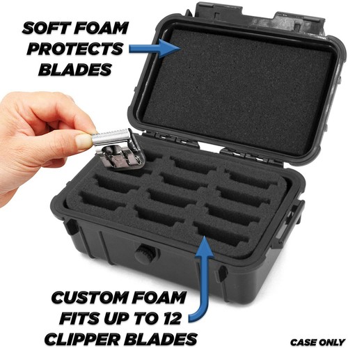 CM Protective Clipper Blade Holder for 12 Blades - Waterproof Clipper Case Only - Picture 2 of 12