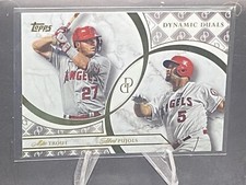 2024 Topps Dynamic Duals Mike Trout / Albert Pujols #5 Angels