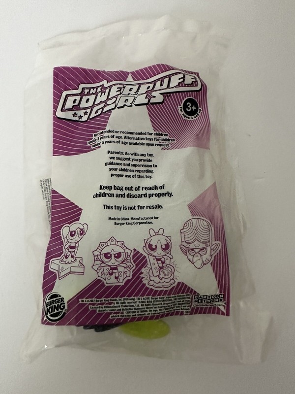 NEW Powerpuff Girls Burger King Big Kid Meal MOJO JOJO Handheld Pinball Game2003
