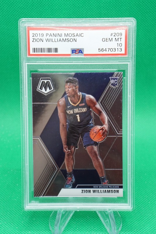 2019-20 Mosaic Base Rookies #209 Zion Williamson PSA 10 GEM MINT PN1