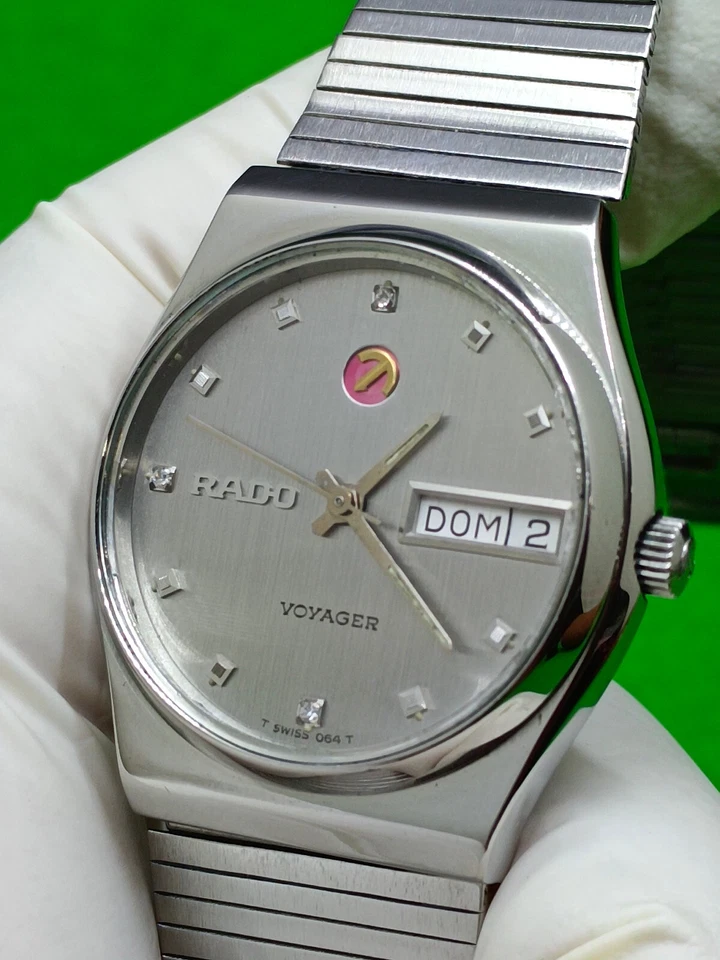 Reloj RADO VOYAGER Vintage 17 Joyas Automático Indicador Día/Fecha Foto 4 de 4