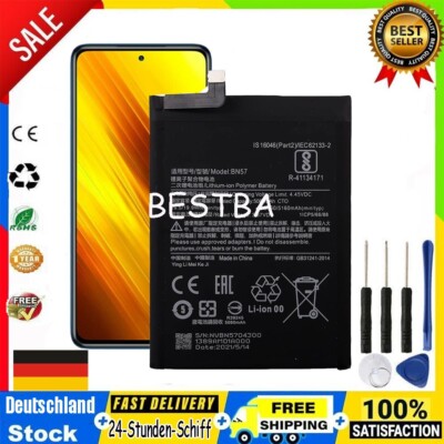 New Ersatz AKKU BN57 für Xiaomi Poco X3 NFC M2007J20CT & Poco X3 Pro M2102J20SI