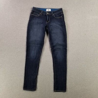 Paige Size 25 Skyline Skinny Jeans Stretch Dark Wash Quality Denim