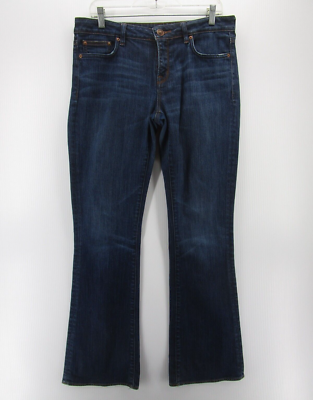 Buffalo David Bitton Jeans Women 31 Blue Felow Flare Denim Mid