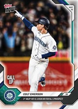 Colt Emerson Topps Now  Call Up RC HR On 1st ...