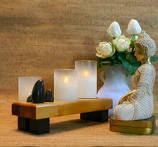 Solid Oak ZEN Candleholder