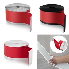 3/6/10/12/18m Self Adhesive DIY Skirting Edging Trim PVC Flexible Skirting Board