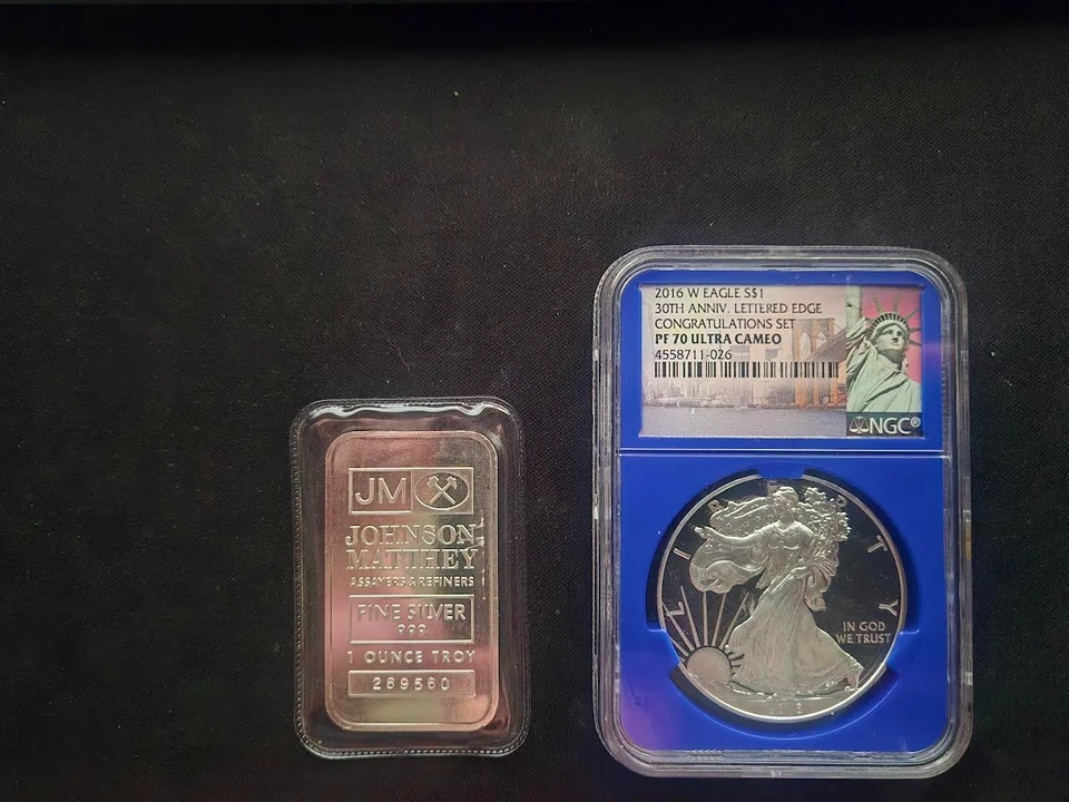 Free 1 oz JM Silve W/NobleSpirit 2016 W Silver Eagle $1 30th Anni UCAM NGC PF70 - Image 2 of 3