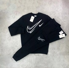 Mens Nike Tracksuit Set Hoodie Sweatshirt Cargo Joggers Winter Activewear