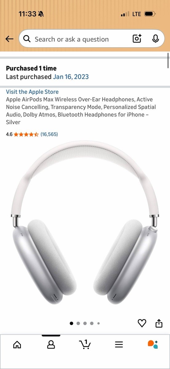 Apple AirPods Max Bluetooth Headphones 2023 Lightning Cable Model