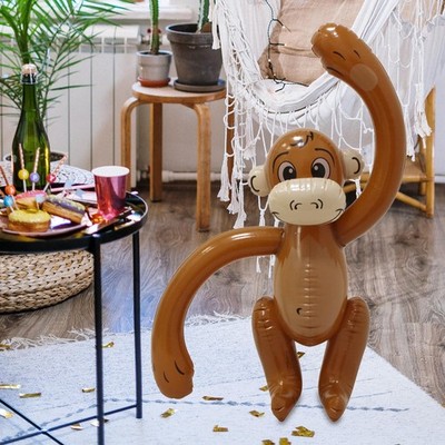 Aufblasbarer Affe Party Deko Kinder Deko groß Neuheit Gastgeschenke